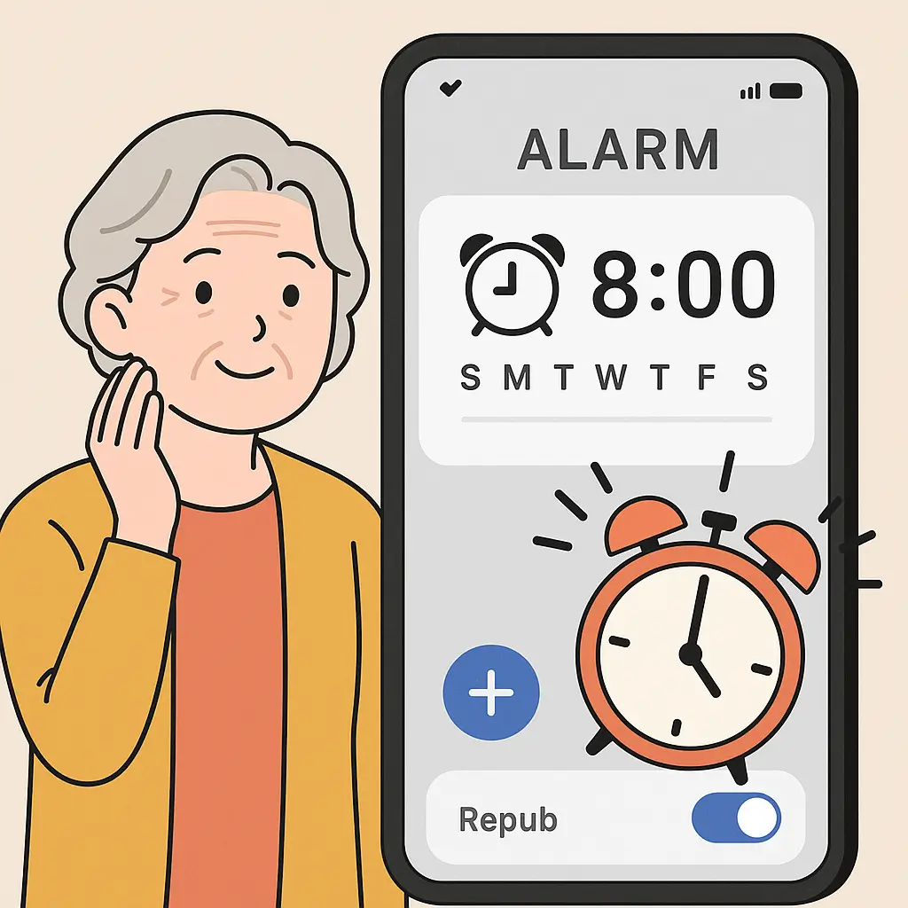 스마트폰 알람 설정 방법 &ndash; 약 먹는 시간, 약속 시간 잊지 않기