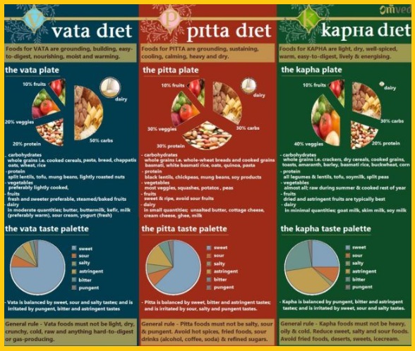 아유베르다 식단 종류