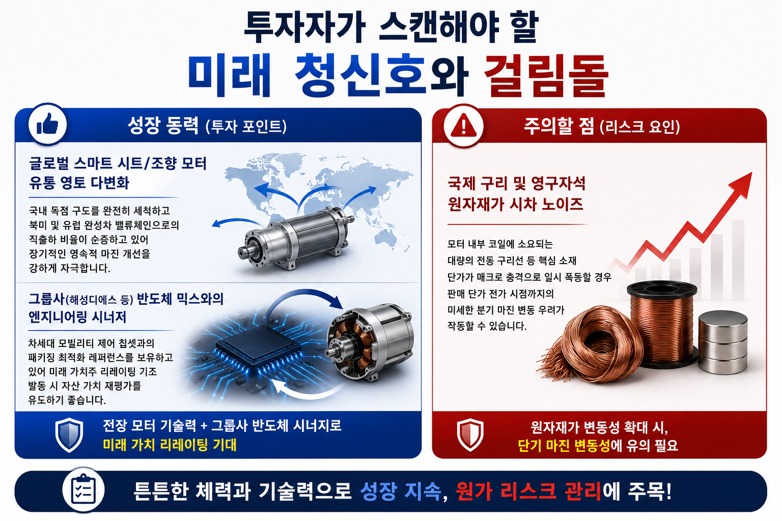 미래 청신호와 걸림돌 분석
