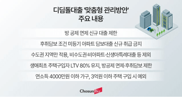 디딤돌대출 맞춤형 관리방안의 주요 내용