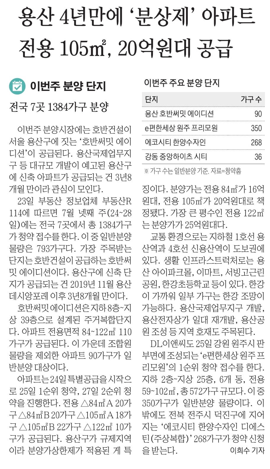 7월24일 월 신문스크랩23