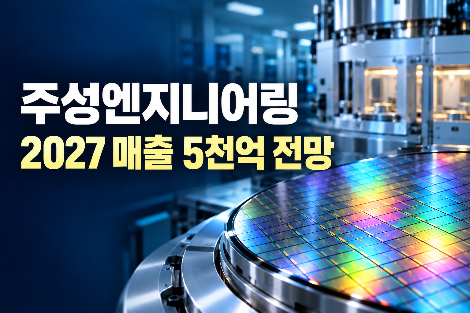 반도체 웨이퍼와 증착장비로 표현한 주성엔지니어링 성장 전망