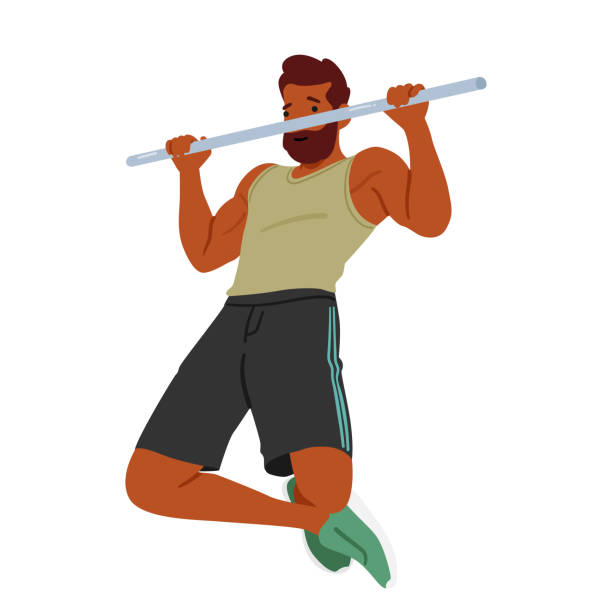 턱걸이 운동 사진