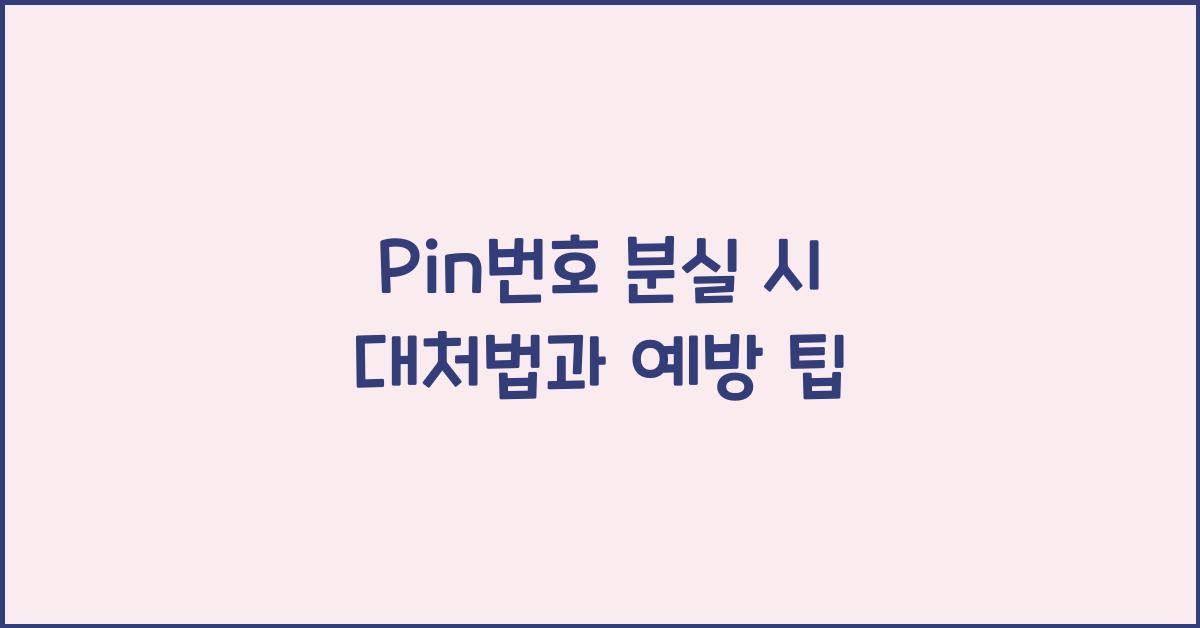 Pin번호
