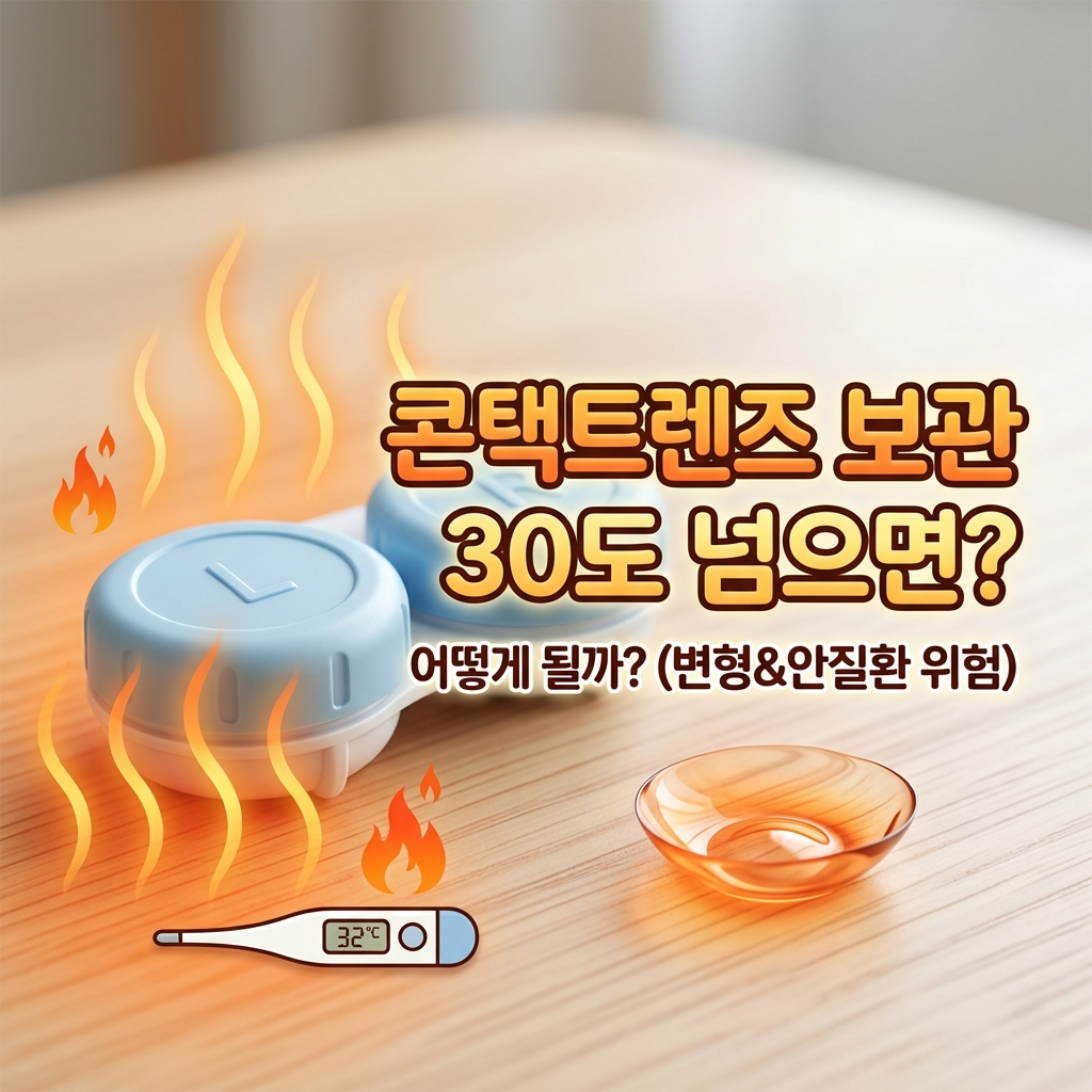 콘택트렌즈 보관 30도 넘으면?