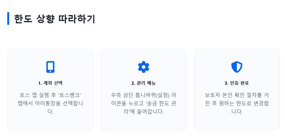 토스뱅크 아이통장 한도 늘리는 방법 총정리