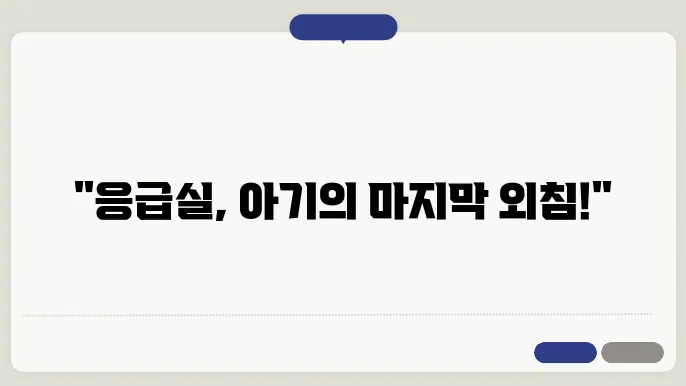 응급실 뺑뺑이 사망 대전 부산 아기
