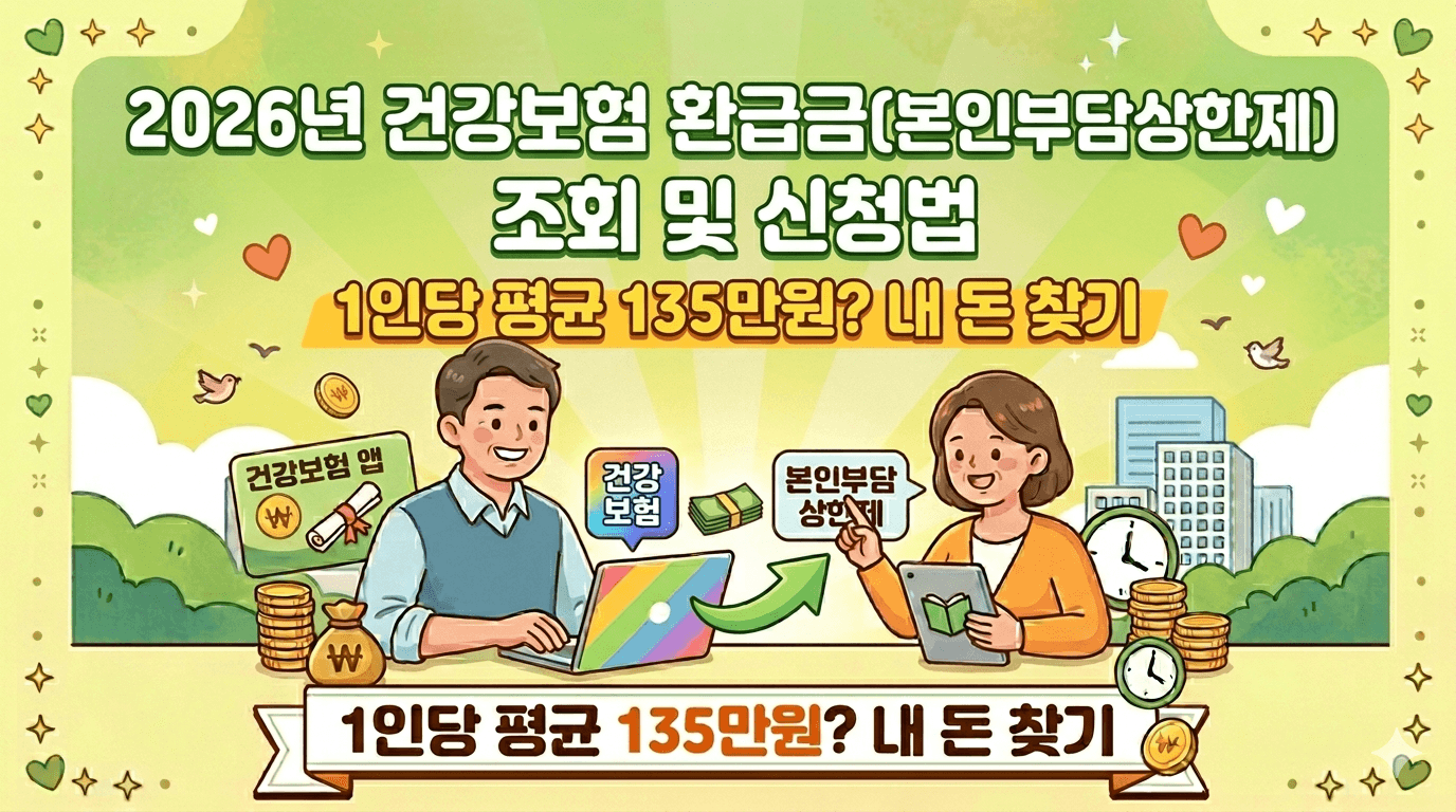 2026년 건강보험 환급금(본인부담상한제) 조회 및 신청법