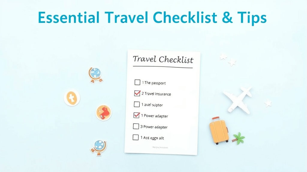 해외여행 필수 준비물 체크리스트와 꿀팁