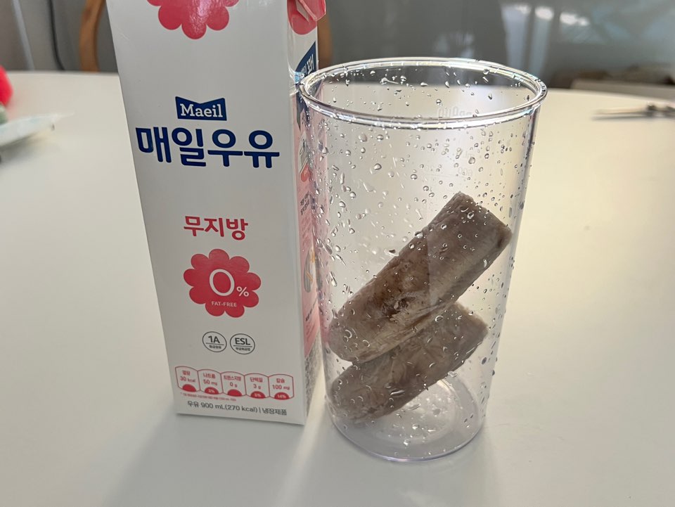 핸드블랜더 추천 레시피 - 바나나 쉐이크 재료