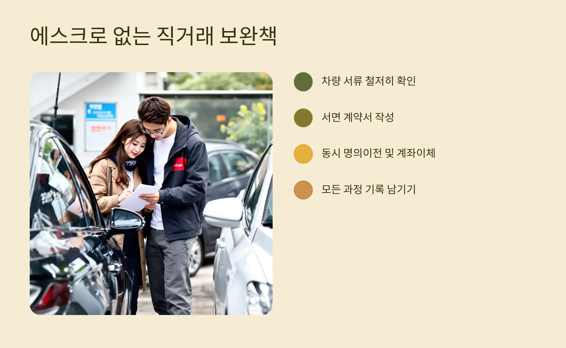 에스크로 없는 직거래는 이렇게 보완하자