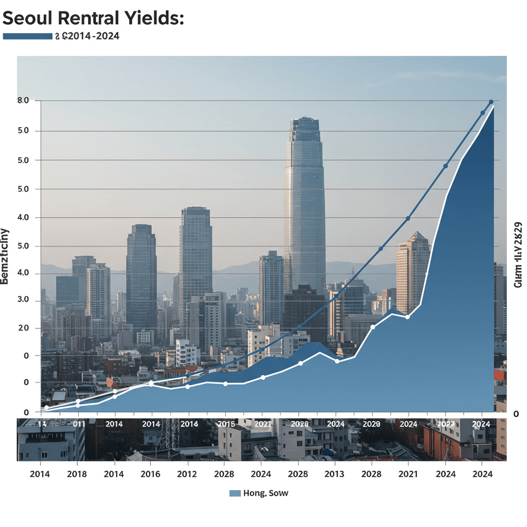서울 아파트 임대수익률 2014-2024 그래프.