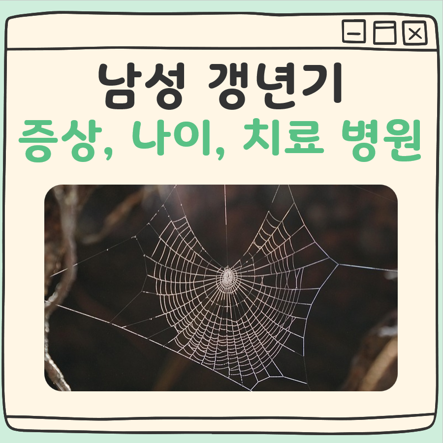 남성 갱년기 증상과 나이, 시기, 치료 병원