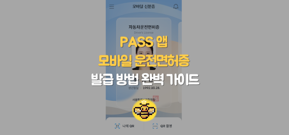 PASS 앱 모바일 운전면허증 발급 방법 완벽 가이드