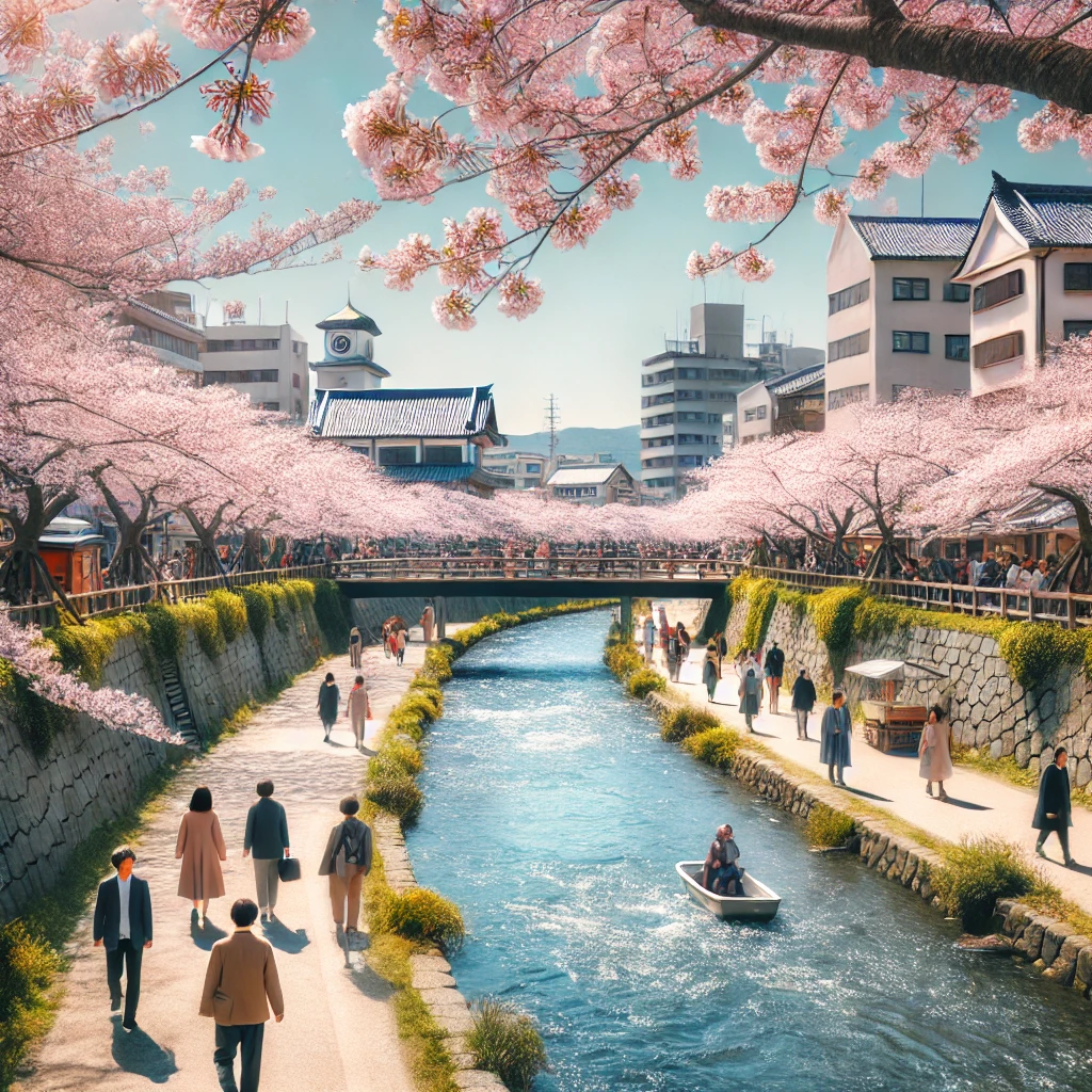 후쿠오카 4월 벚꽃