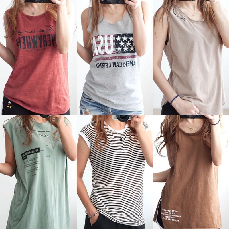 여성 레이어드 민소매 티셔츠 나시 모음