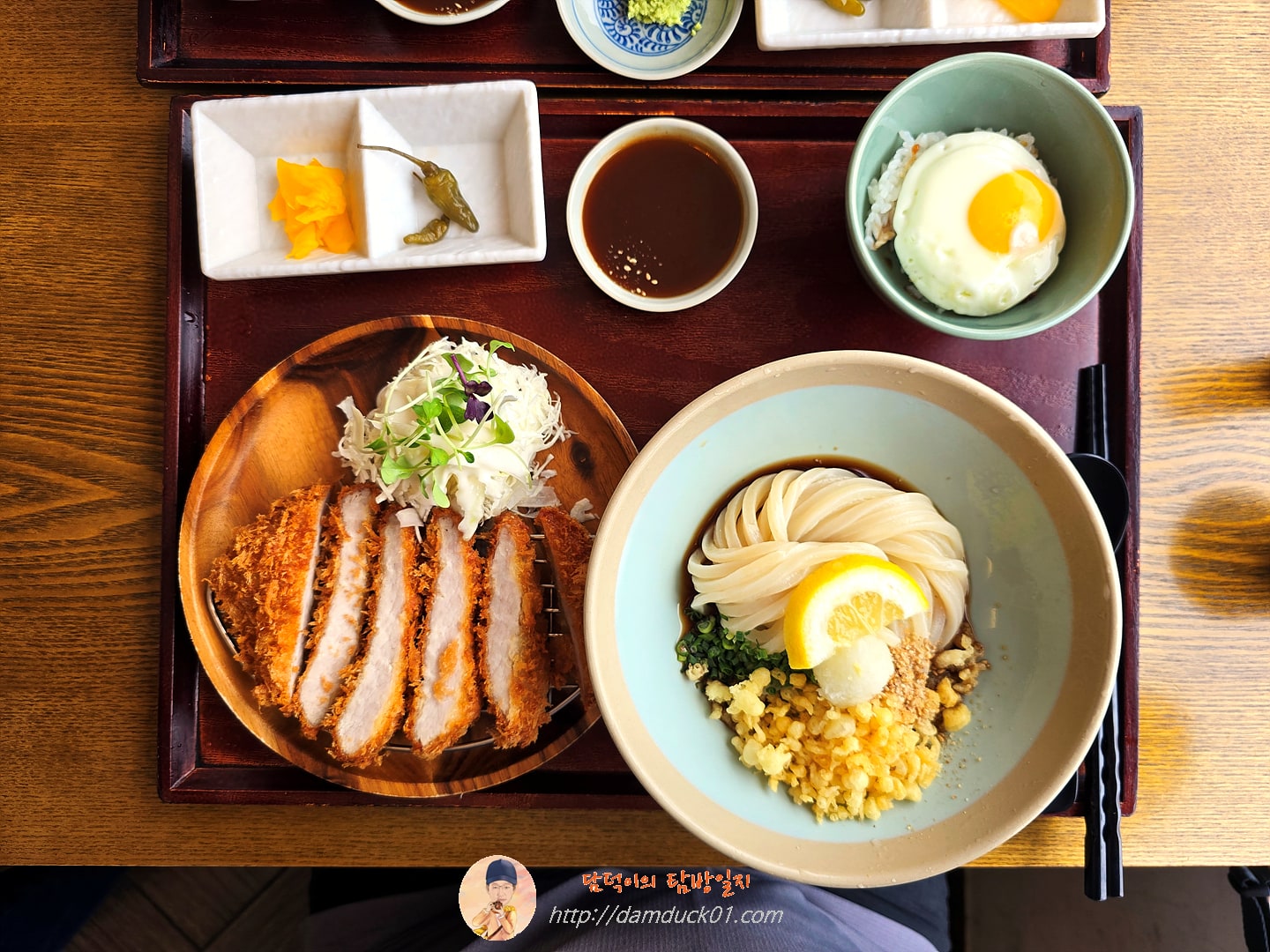 돈가스 A (돈카츠 + 계란밥 + 붓가케우동)