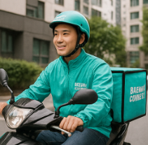 배민커넥트 라이더 이미지