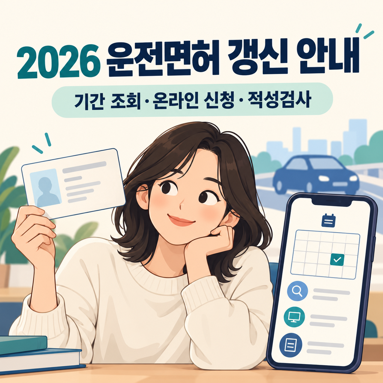 2026 운전면허 갱신기간 확인과 온라인 신청 방법 - 적성검사 대상 구분