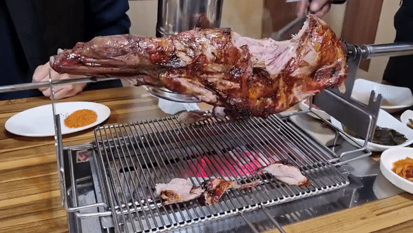 양다리구이_커팅