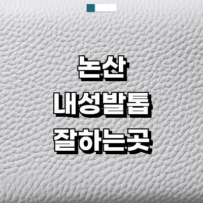 논산시 내성발톱