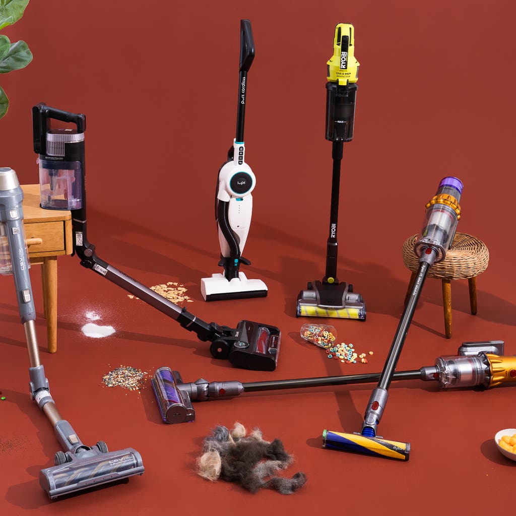 A collection of the latest cordless vacuum cleaners for 2024, featuring a variety of product lines.