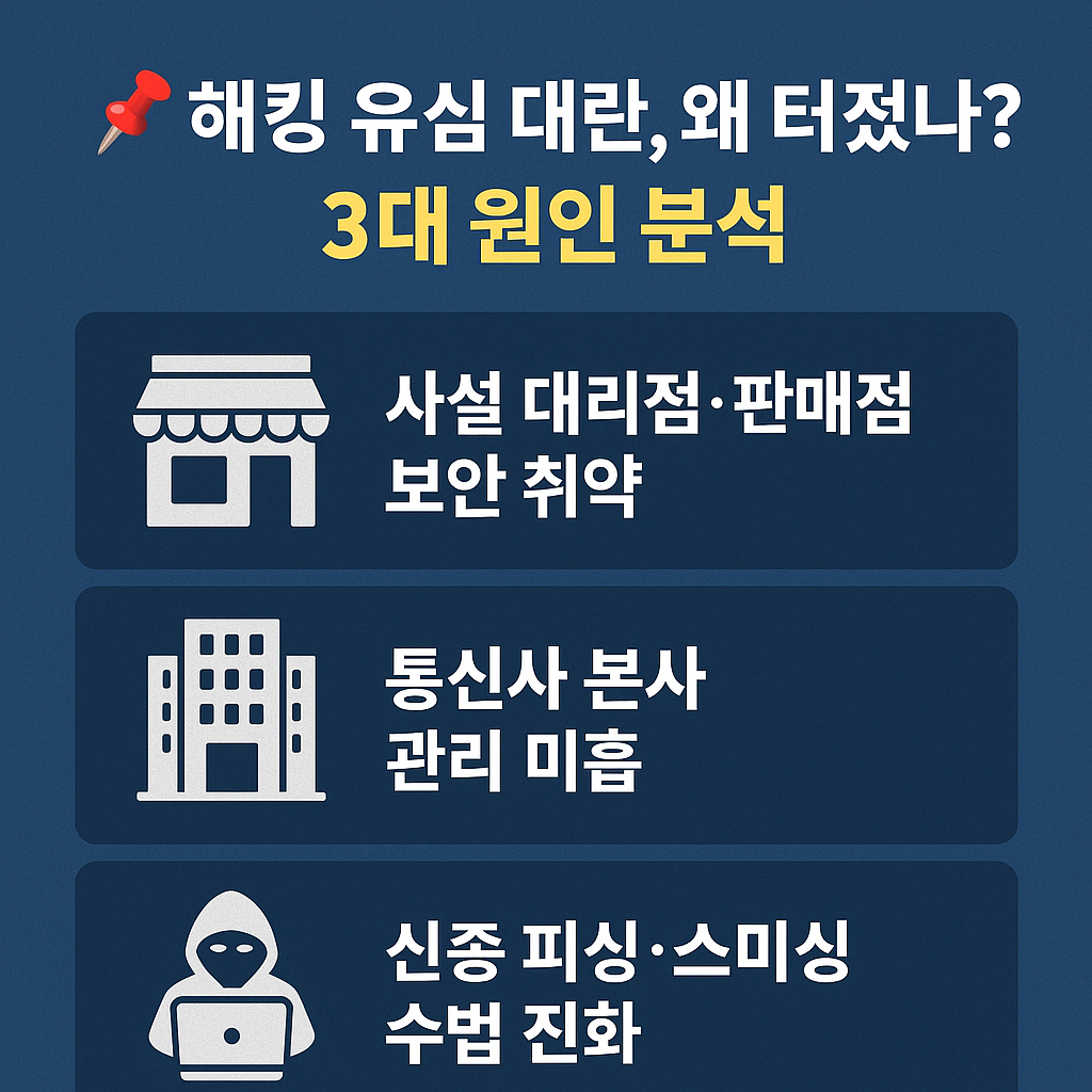 한눈에보는 📌 해킹 유심 대란, 왜 터졌나? 3대 원인 분석 사진