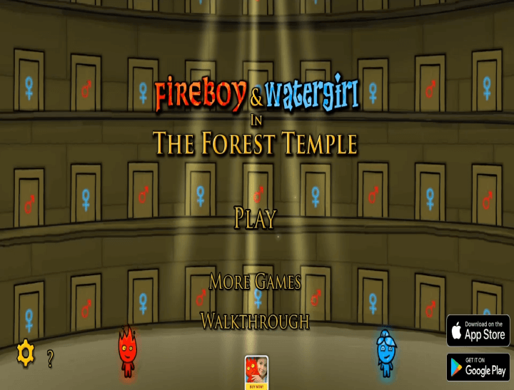 불물게임-2인용-게임하기-1-포레스트템플-메인-화면