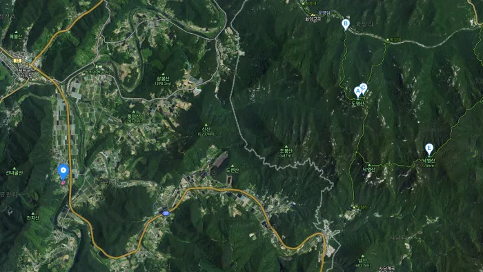 속리산 국립공원 도명산 탐방로