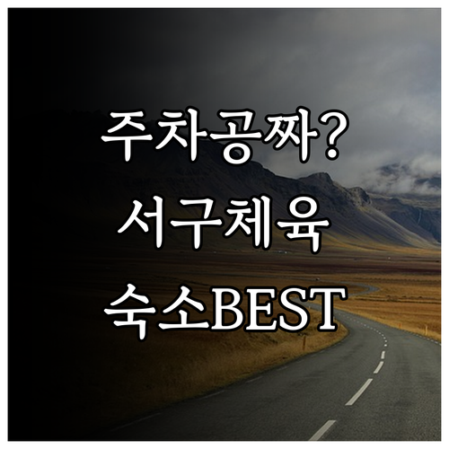 인천 서구 국민체육센터 무료 주차 방..