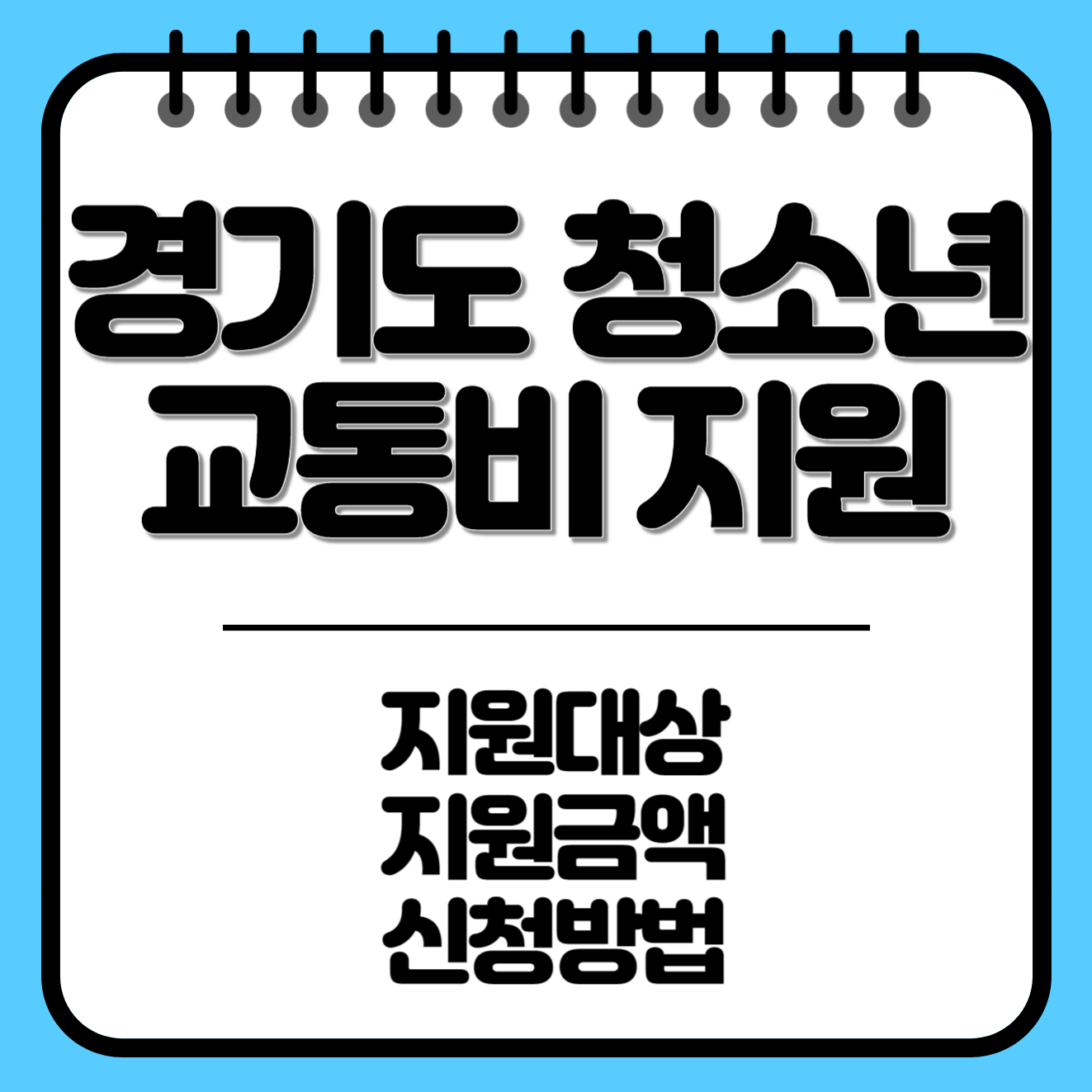 경기도 청소년 교통비 지원 대상, 방법, 금액 모두 알아보세요