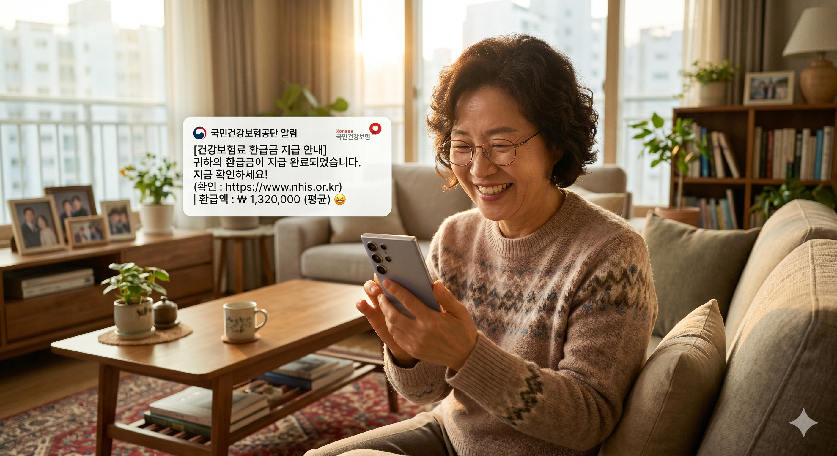 희망적인 환급 통지 받는 이미지