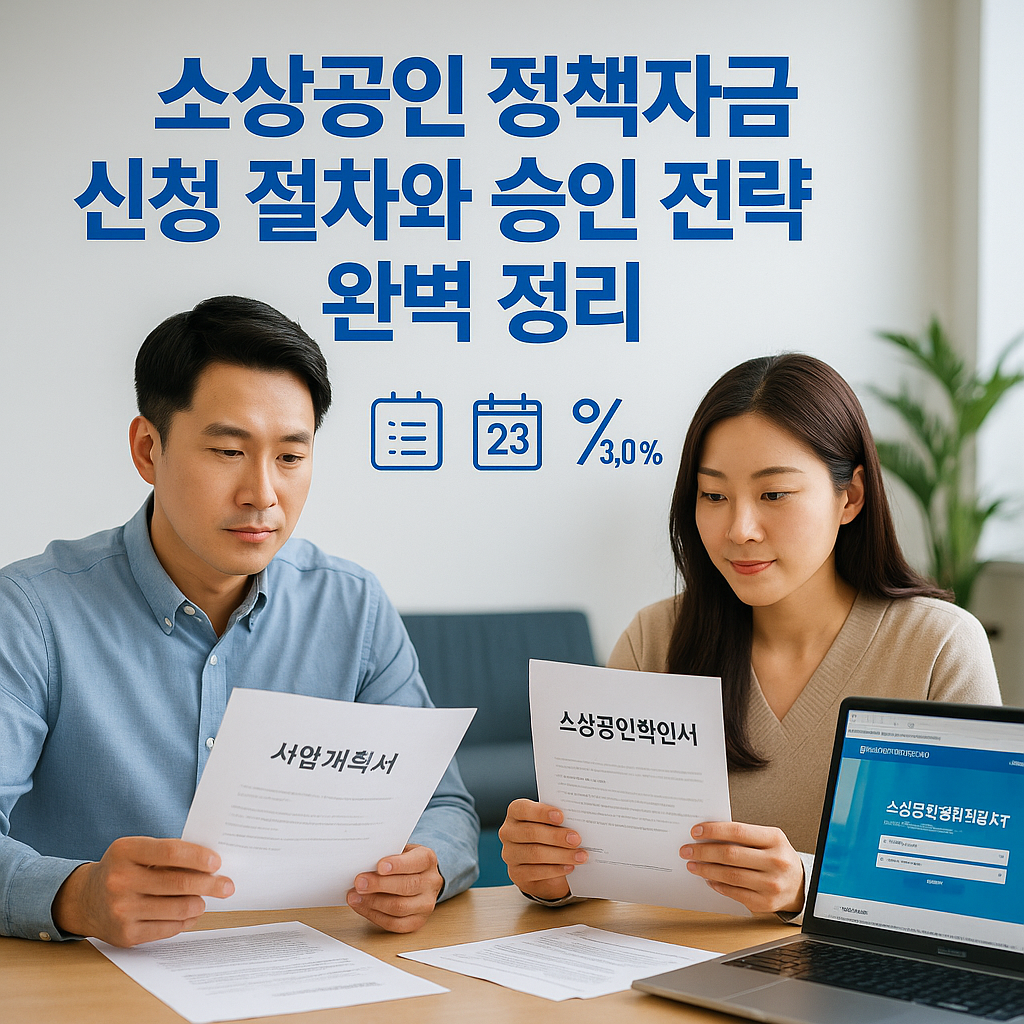 소상공인 정책자금 신청 절차와 승인 전략 완벽 정리