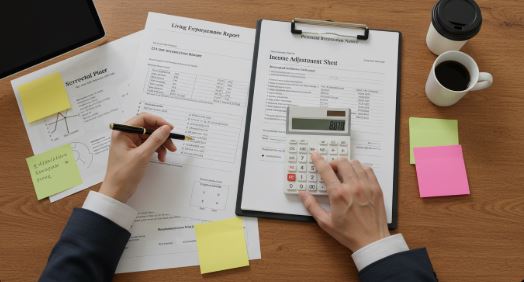 개인회생 변제금 계산하는 모습