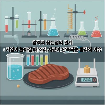 압력과 끓는점의 관계: 기압이 높아질 때 조리 시간이 단축되는 물리적 이유