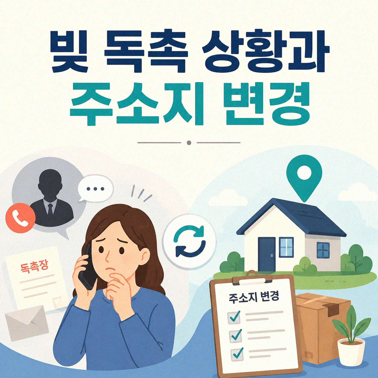 빚 독촉과 주소지 이전, 어떻게 대응하는 것이 좋을까