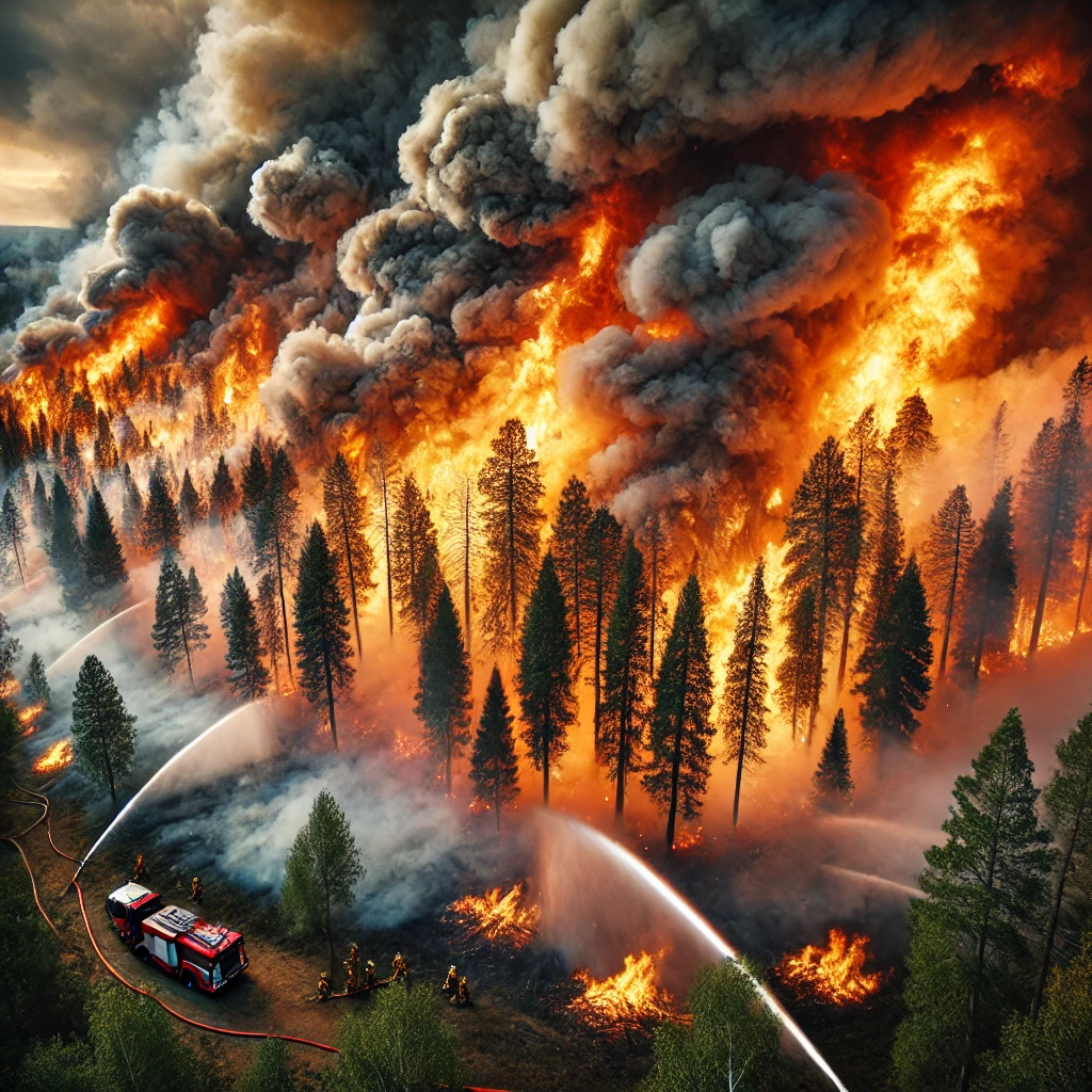 산불 나는 장면