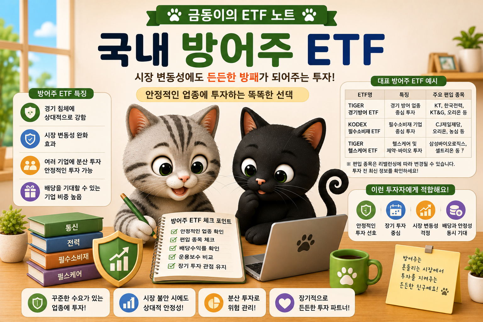 국내 주식 ETF 방어주 관련 내용