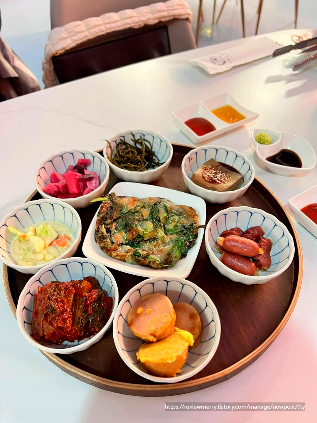 기본 반찬 셋팅