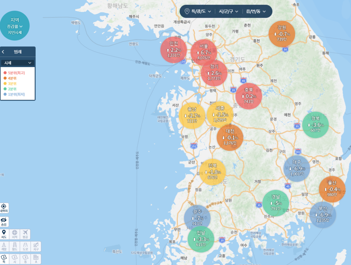 부동산지인-매매-시세