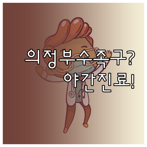 의정부 수족구 진료 가능 병원과 야간..