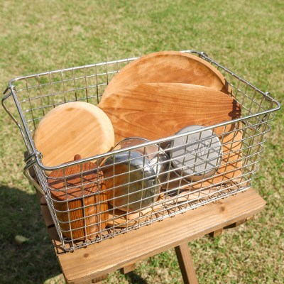 캠핑용품 추천 감성 폴딩박스 다용도 와이어 바스켓