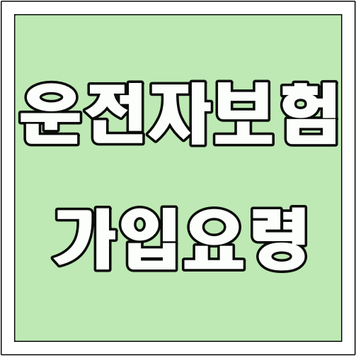 운전자보험 가입 요령 글씨 썸네일
