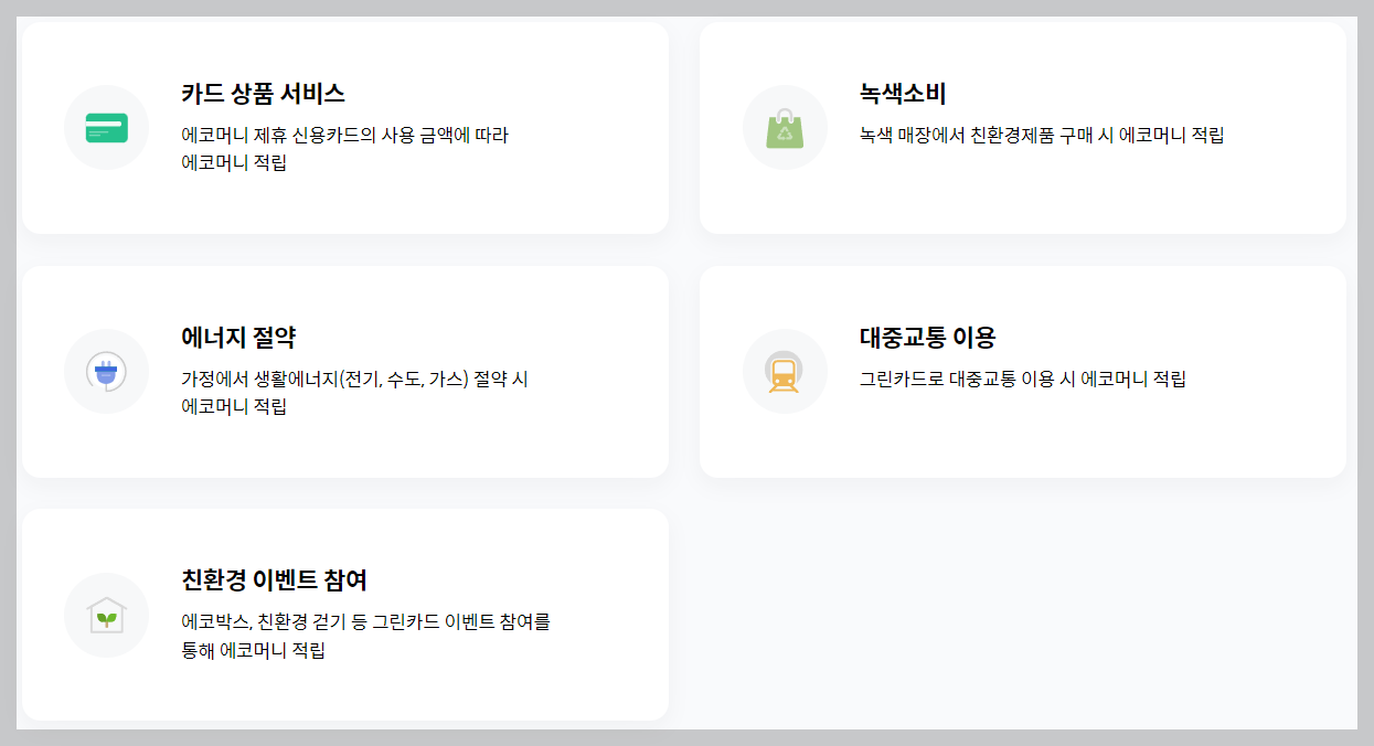 그린 카드 홈페이지 발급신청 혜택