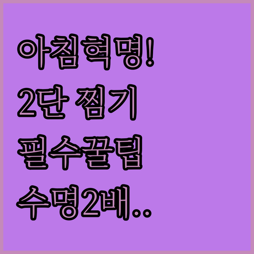 바쁜 아침 필수템 2단 계란찜기 장점..