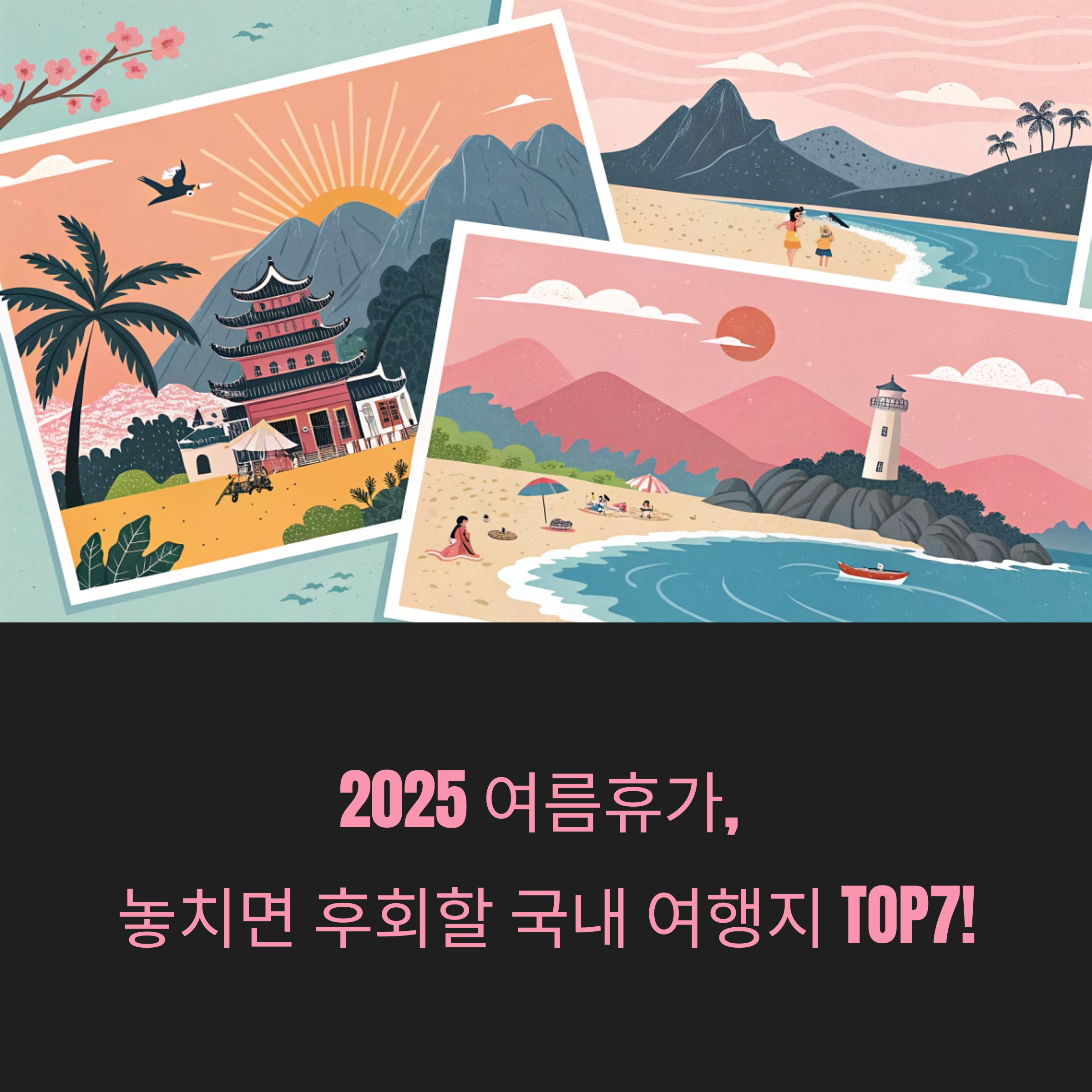 2025 여름휴가, 놓치면 후회할 국내 여행지 TOP7 공개!