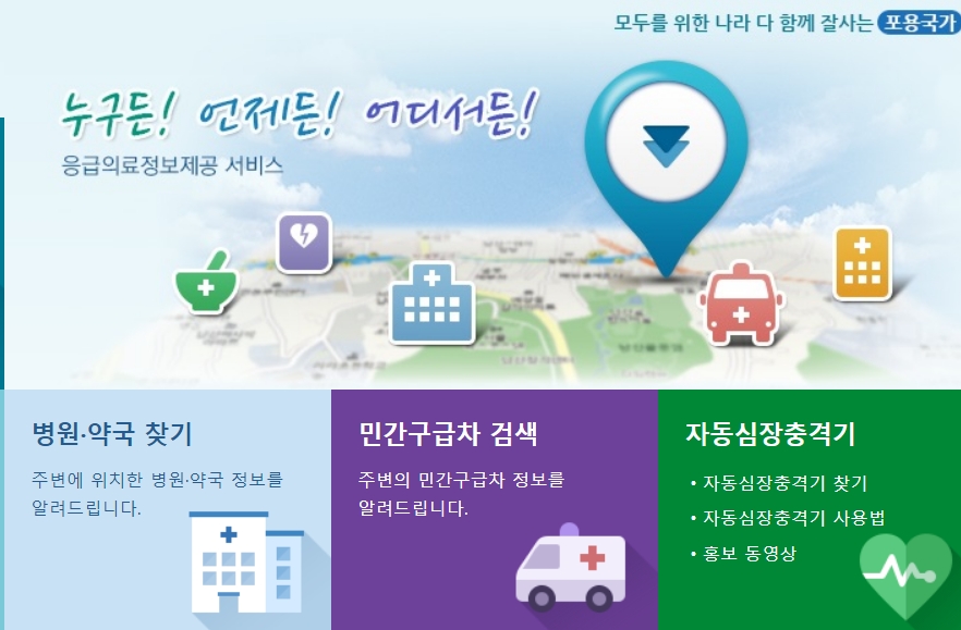 야간당직 약국 찾기