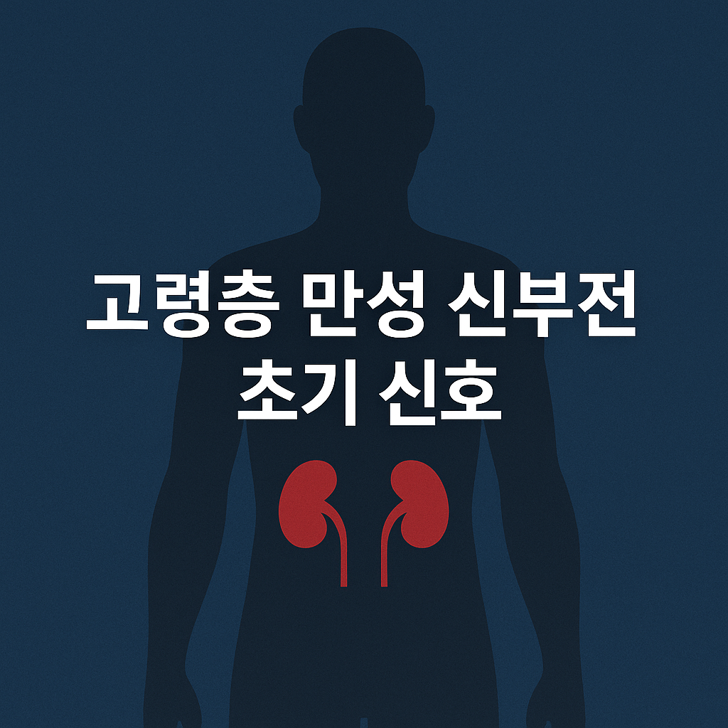 고령층 만성 신부전, 몸이 먼저 보내는 초기 신호 7가지⚠️