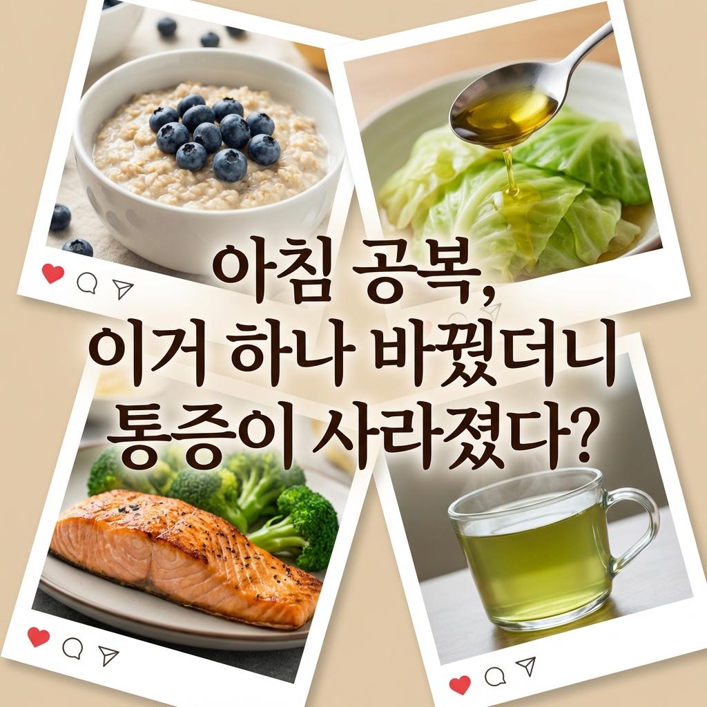 아침 공복 만성 염증