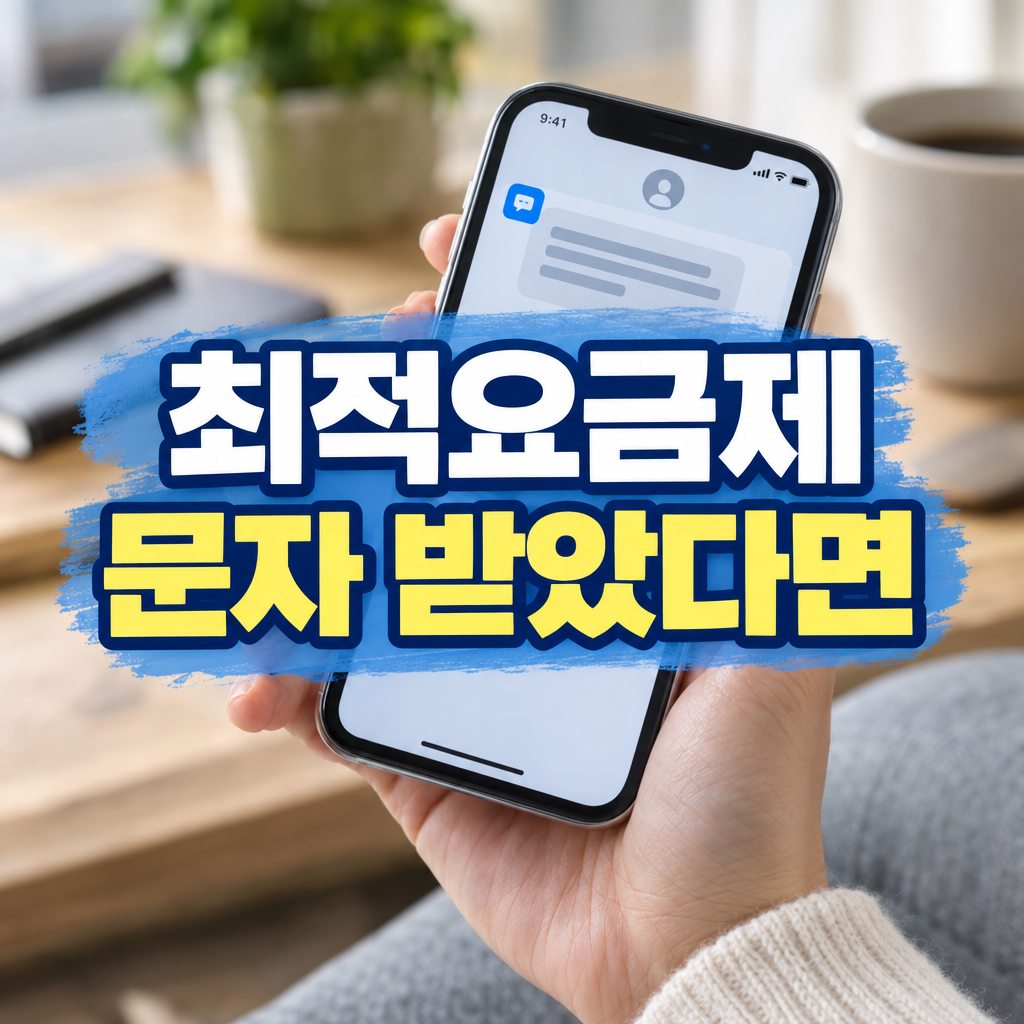 최적요금제 고지 문자 받았을 때 확인할 것